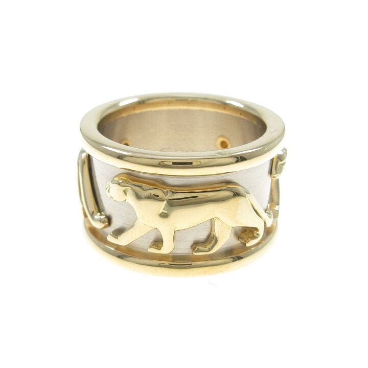 Cartier Walking Panthere 1970â€™s 18KT White & Yellow Gold Ring Size #54/ 6.5
