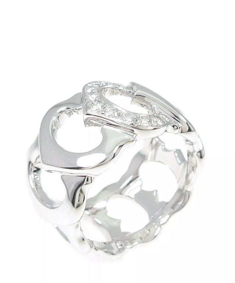 Cartier Ce de Cartier 2C Diamond 18KT Gold Ring #55