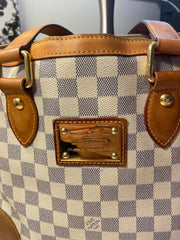 Louis Vuitton Hampstead Azur Handbag Tote