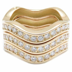 Cartier Diamond 18KT Yellow Gold Neptune Ring Size 6