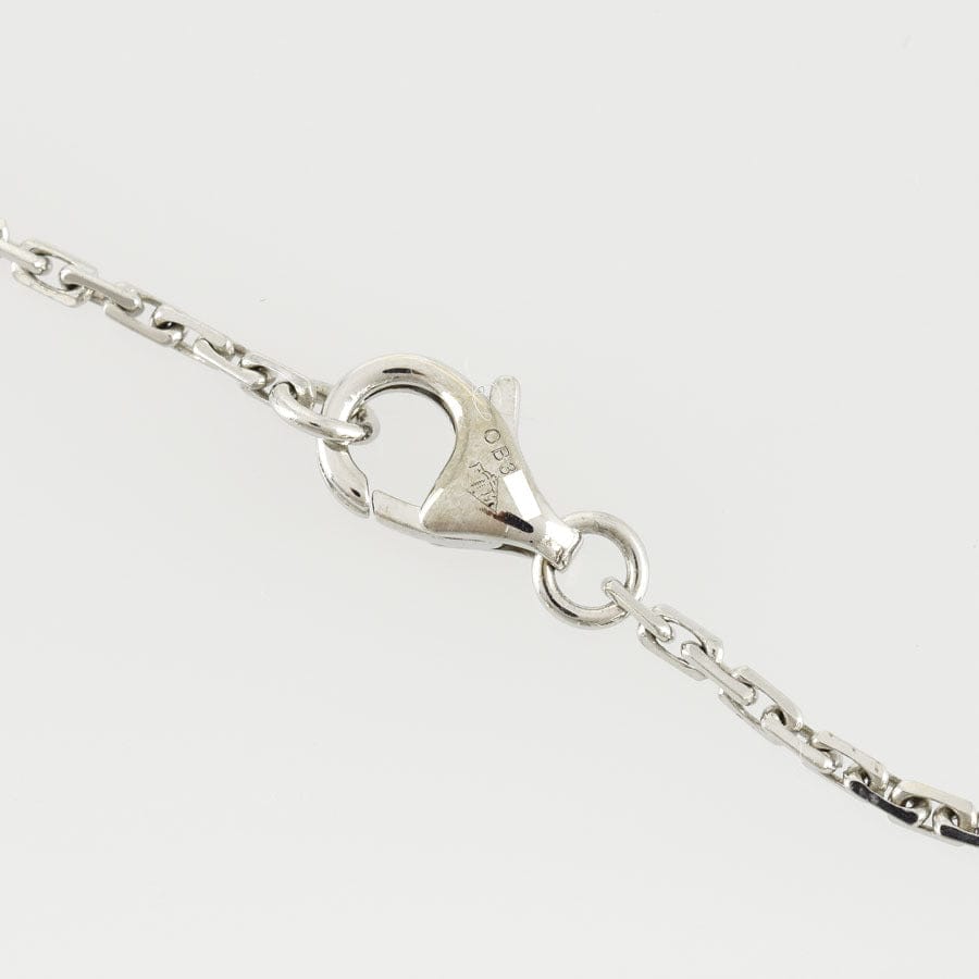 Cartier Diamond Love Disc / Circle Pendant Necklace