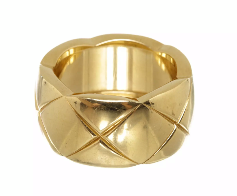 CHANEL CoCo Crush Diamond 18KT Yellow Gold Ring Size 54/ US 7