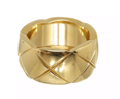 CHANEL CoCo Crush Diamond 18KT Yellow Gold Ring Size 54/ US 7