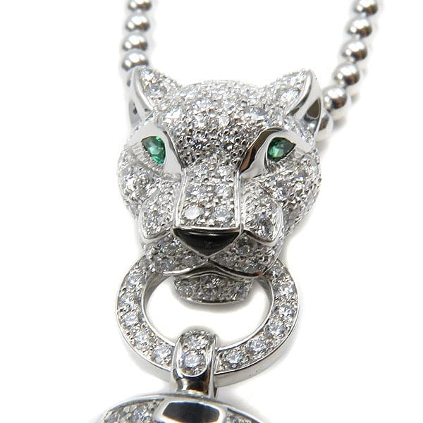 Cartier Diamond-Paved Panthere de Emerald Onyx Sautoir Tassel Nevklace