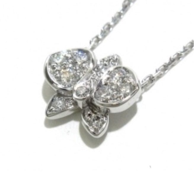 Cartier Caresse de Orchidees 18KT White Gold Necklce