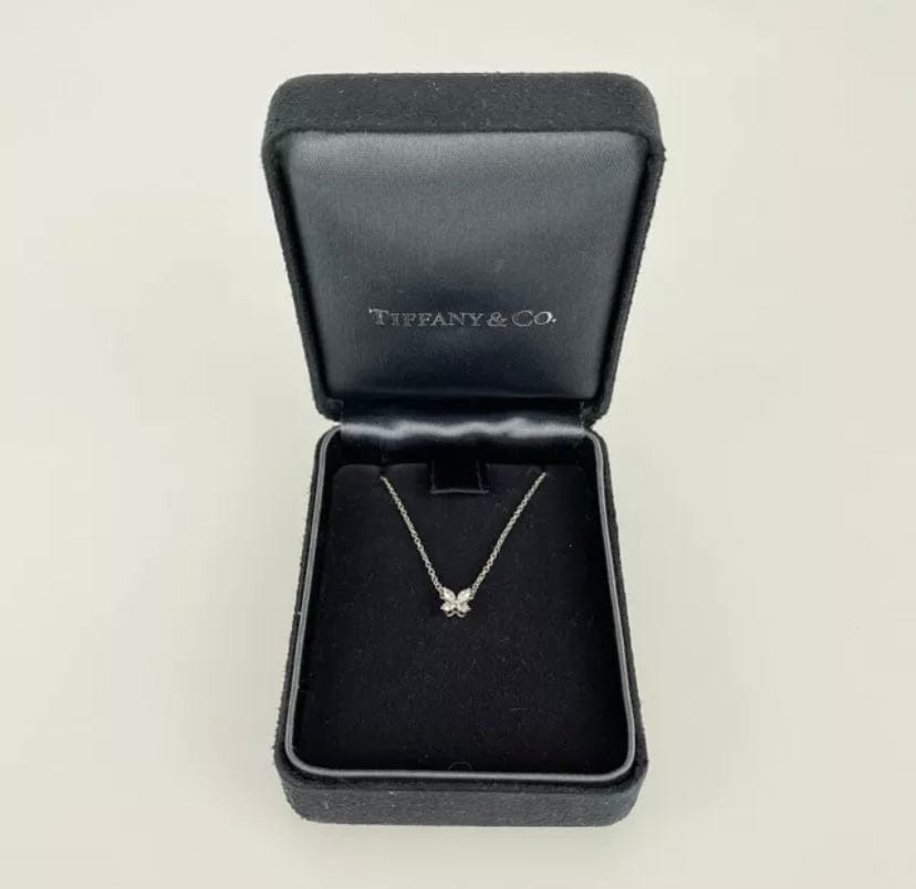 Tiffany & Co. Diamond Pt950 Platinum Mini Victoria Necklace