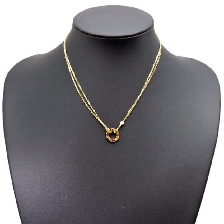 Cartier 2P Diamond Love Necklace 18KT Yellow Gold