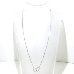 Cartier Diamond Baby 18KT White Gold Love Necklace