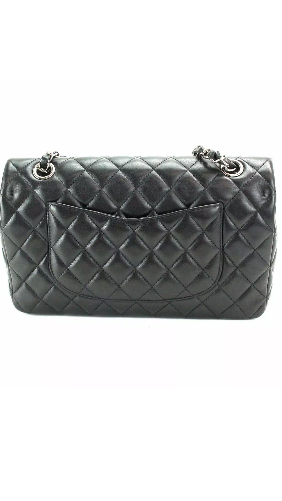 CHANEL CC Embellishments Double Flap Black Caviar Handbag