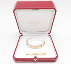 Cartier Love Bracelet 18KT Yellow Gold #16 Screw Motif