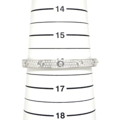 Cartier Full Diamond-Paved 18KT White Gold Love Bracelet Size 17