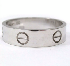 Cartier 18KT White Gold Love Ring #60/ US 9