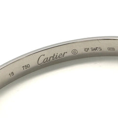 Cartier 18KT White Gold Love Bracelet Size 18