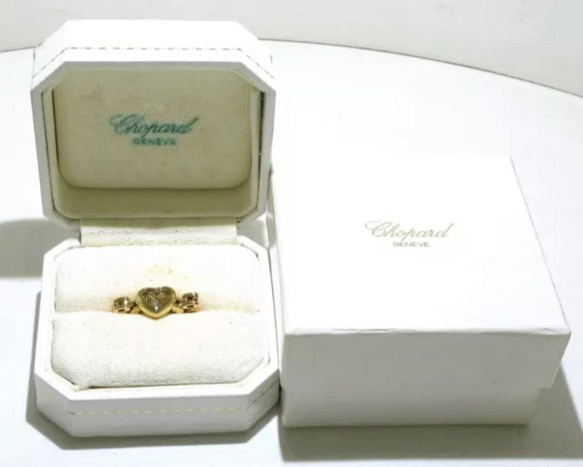 Chopard Happy Diamond 18KT Yellow Gold Ring Size 5