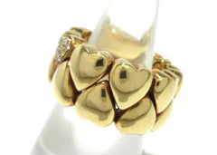 Cartier Puffy Heart Diamond 18KT Gold Ring