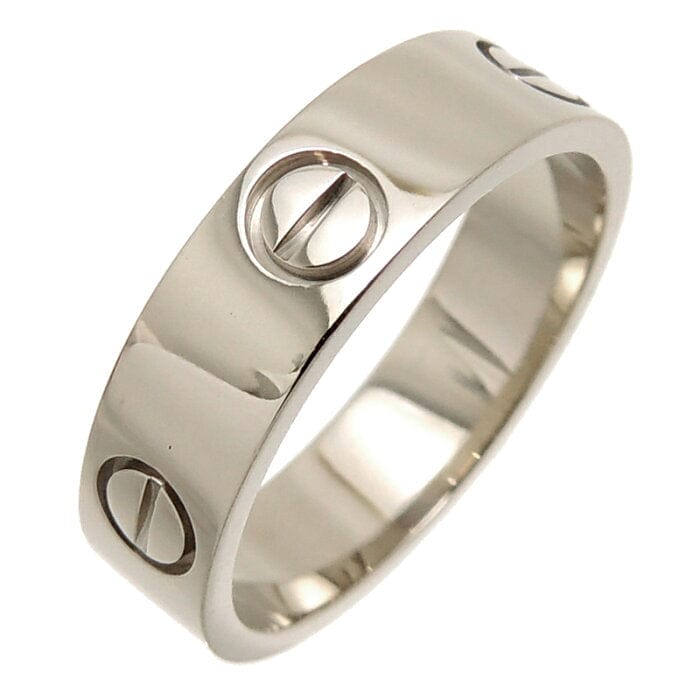 Cartier 18KT White Gold Love Ring Size 62