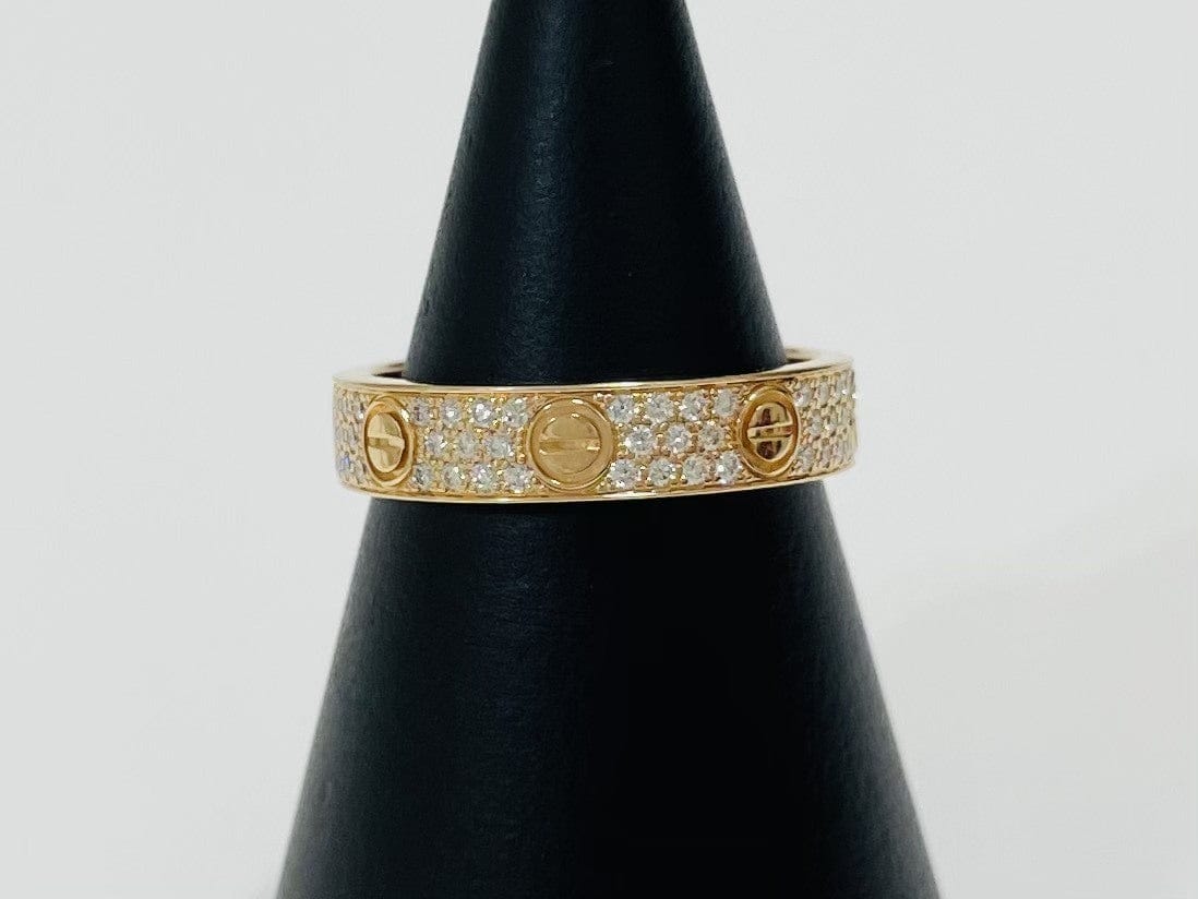 Cartier Diamond-Paved Wedding Love Ring, Size #49