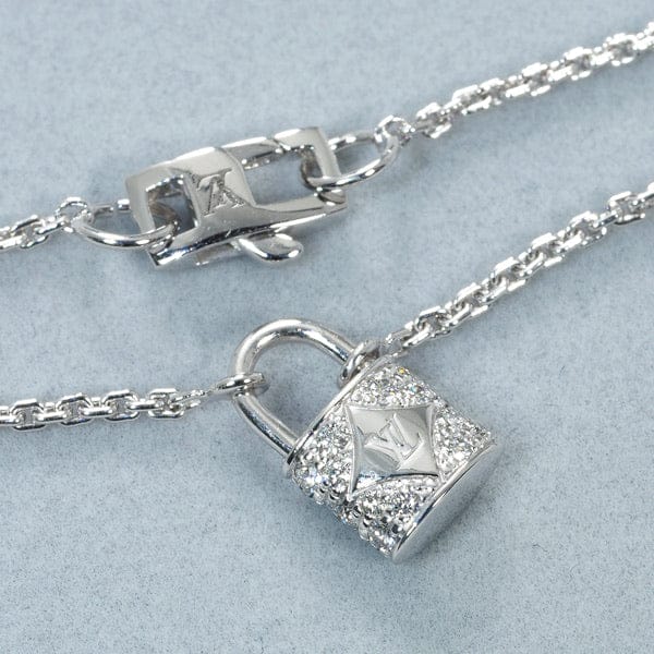 Louis Vuitton Diamond Paved 18KT Gold Necklace