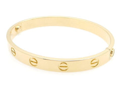 Cartier 18KT Yellow Gold Love Bracelet Size 18 w/ Certificate