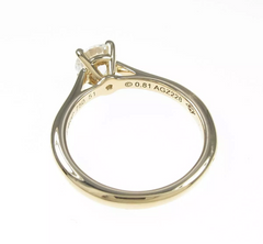 Cartier VVS1 0.81ct Diamond 1895 Solitaire Engagement/ Wedding Ring Sz 5.5
