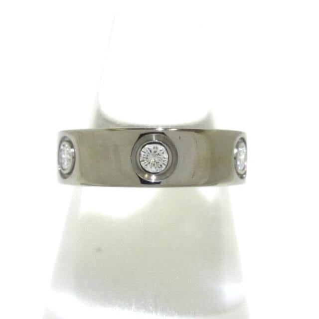 Sale! Cartier Full Diamond Love Ring 18KT White Gold #51/ US 5.5