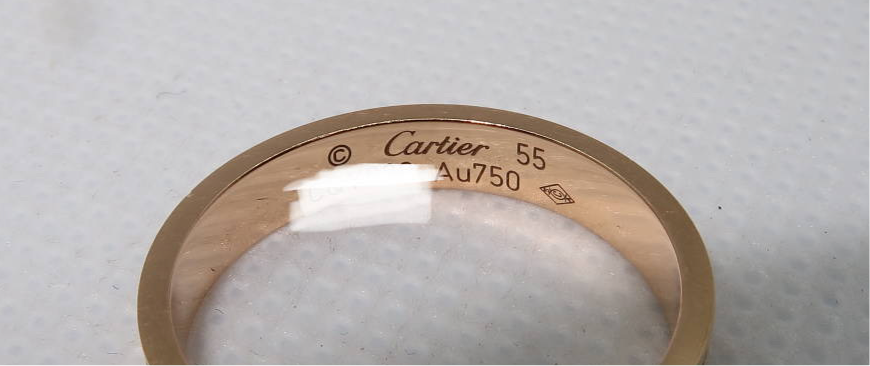 Cartier Mini/ Wedding 18KT Rose Gold Love Ring Size 55/ US 7