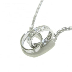 Cartier Diamond Baby 18KT White Gold Love Necklace