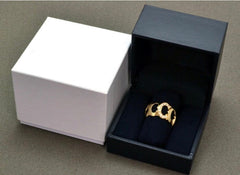Cartier C de Cartier Diamond Paved 18KT Gold Ring #58