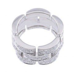 Cartier LM Diamond- Paved Maillon Panthere Ring, Size 57