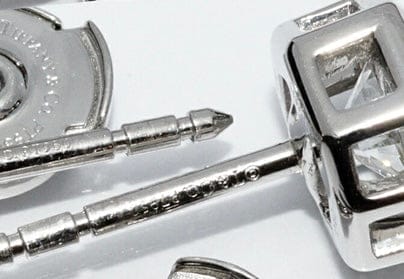 Tiffany & Co. 2.08ct Diamond Lucida G/ VVS2 Platinum Earstuds