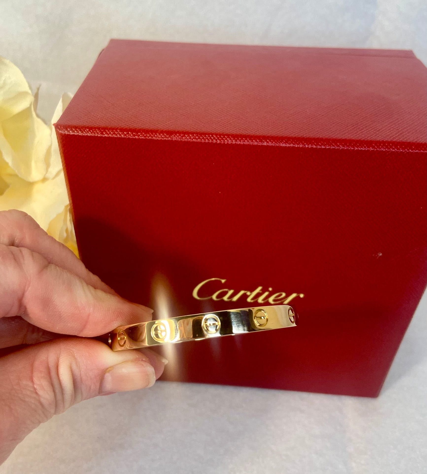 Cartier 18KT Rose Gold Love Bracelet Size 16
