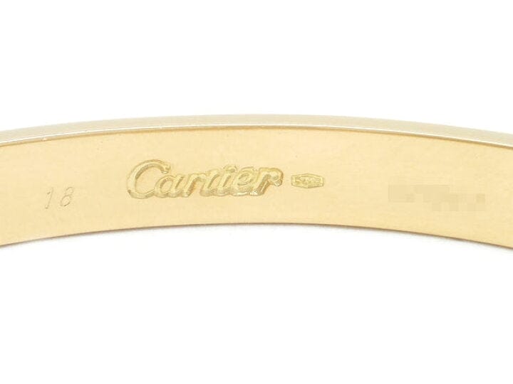 Cartier 18KT Yellow Gold Love Bracelet Size 18 w/ Certificate
