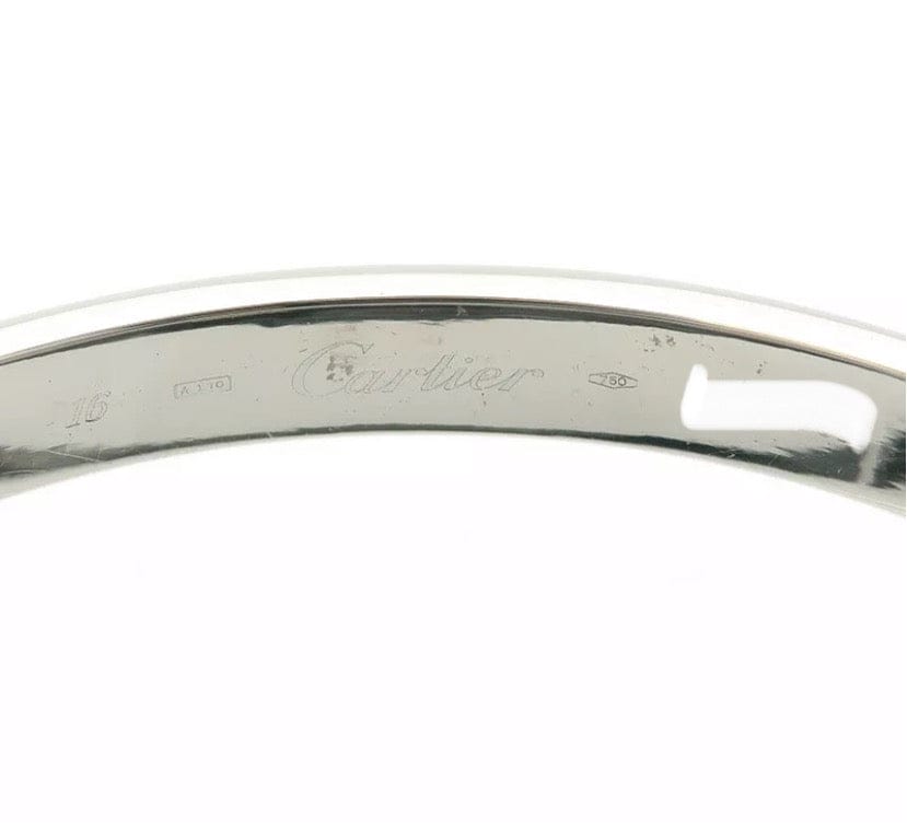 Cartier 18KT White Gold Love Bracelet Size #16 w/ Cert