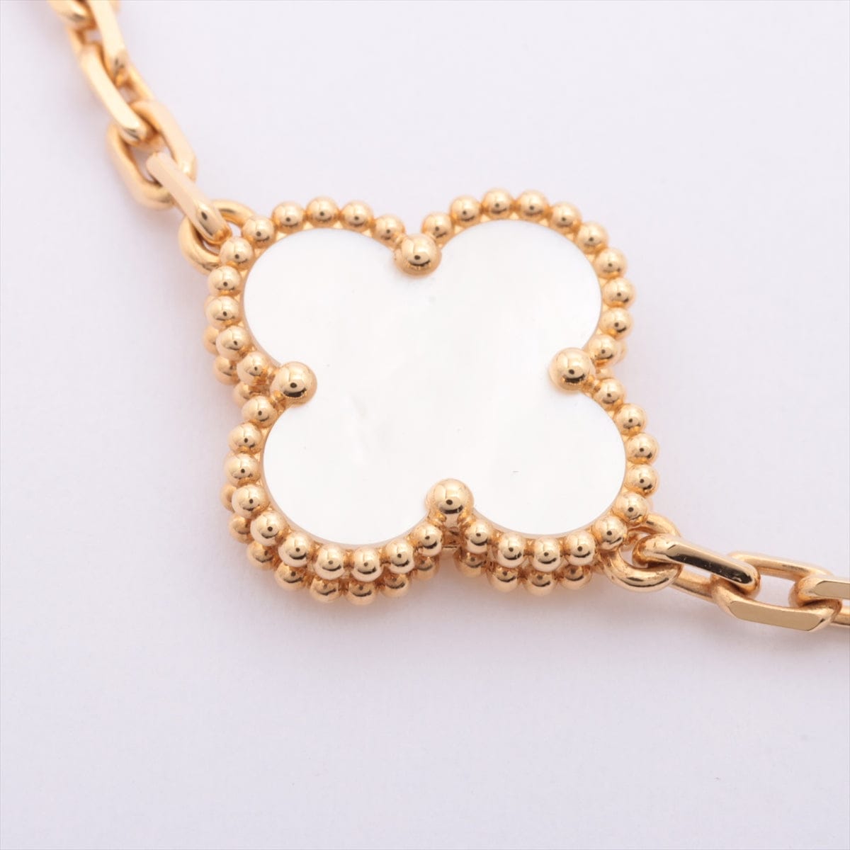 Van Cleef & Arpels Vintage Alhambra Mother of Pearl Bracelet w/ VCA Cert