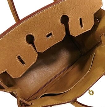 HermÃ¨s Birkin 32 Golden Brown Togo Leather Bag