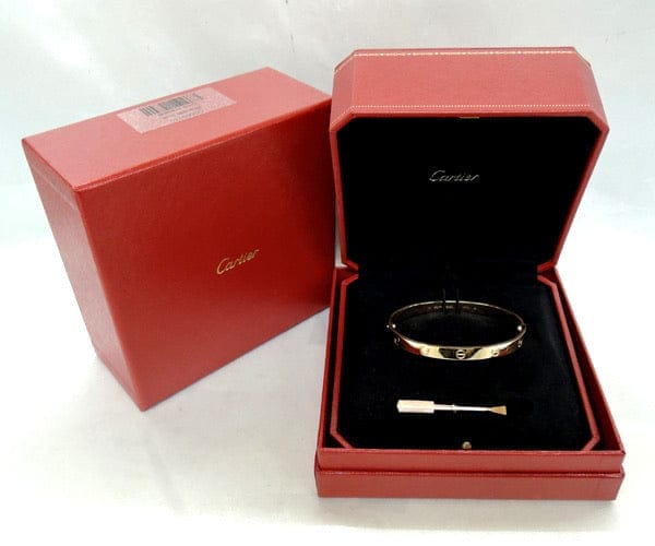 Cartier 18KT Yellow Gold Love Bracelet Size #19 wCertificate
