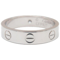 Cartier 1P Diamond 18KT Gold Mini Love Ring