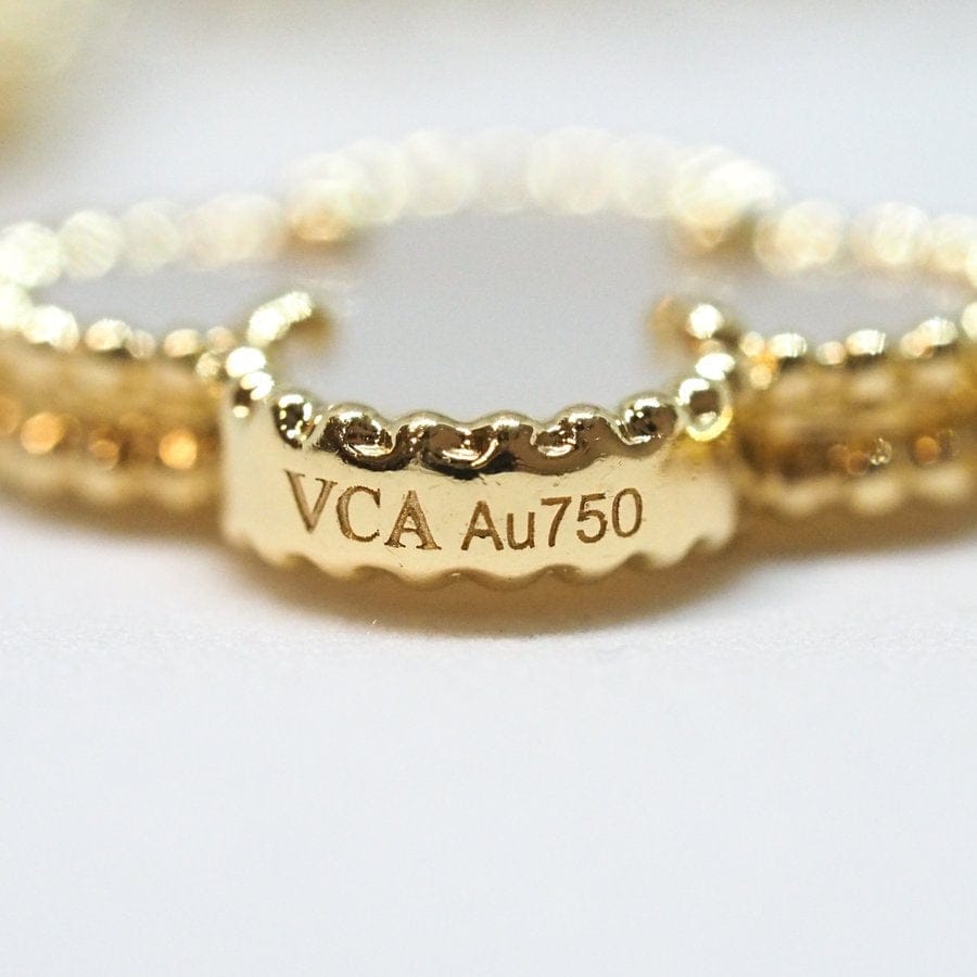 Van Cleef & Arpels (VCA) Vintage Alhambra Mother of Pearl 5 Motif Bracelet