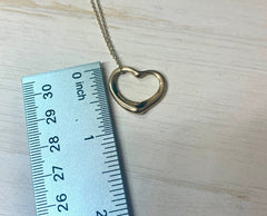 Tiffany 18KT Yellow Gold Elsa Perretti Open Heat Necklace