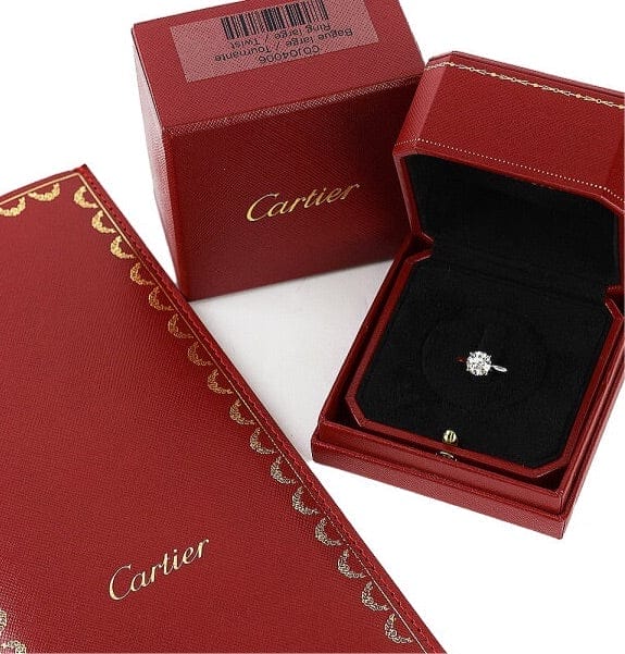 Cartier 1.51ct Diamond GIA 1895 Solitaire Engagement Wedding Ring Size 5