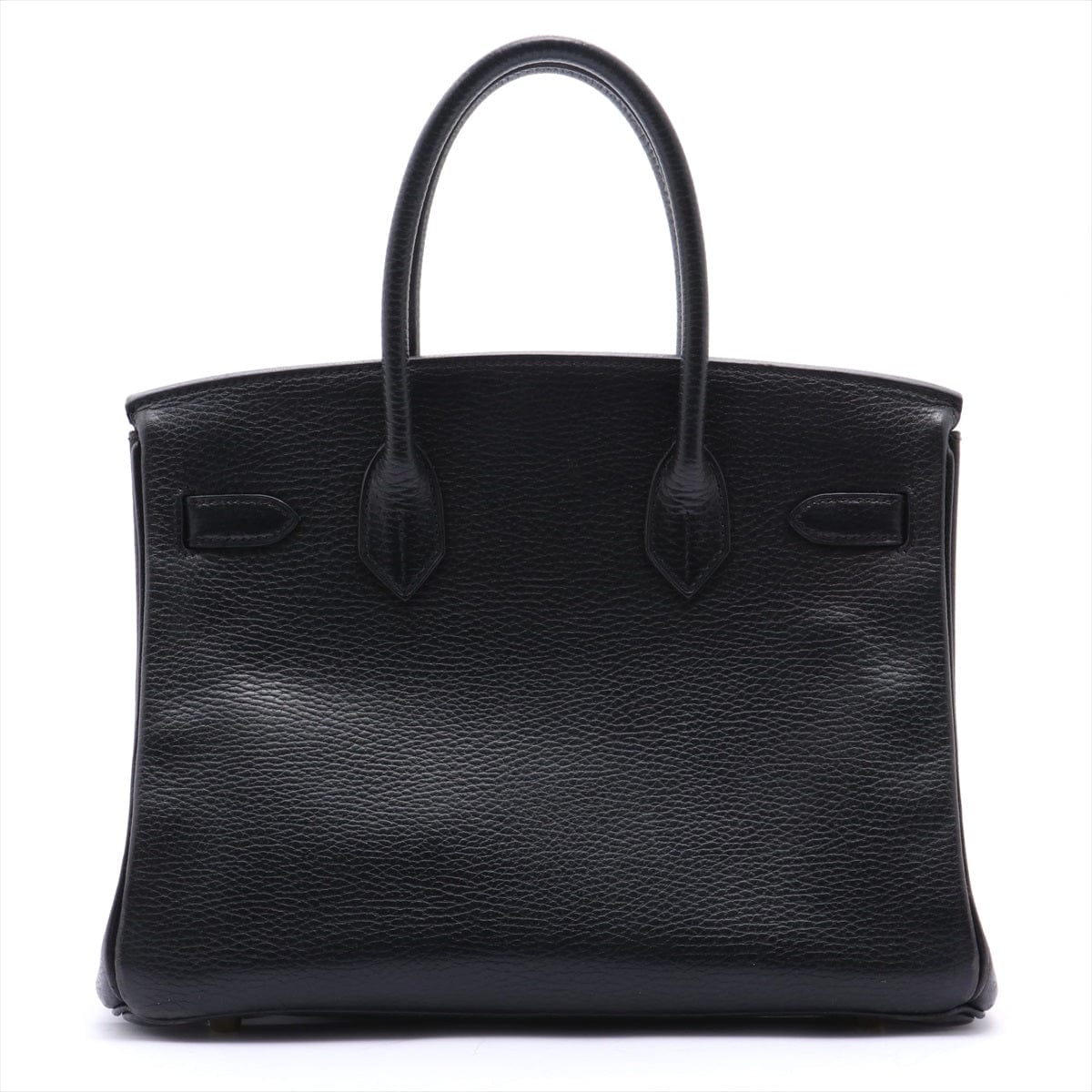 HermÃ¨s Birkin 30 Black Pebbled Leather Gold Harware