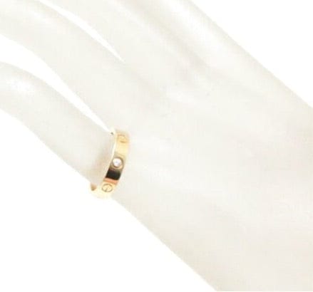 Cartier 1P Diamond 18KT Yellow Gold Wedding Love Ring Size 50/ 5