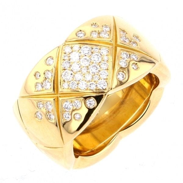 CHANEL CoCo Crush Diamond 18KT Yellow Gold Ring Size 54/ US 7
