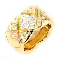 CHANEL CoCo Crush Diamond 18KT Yellow Gold Ring Size 54/ US 7