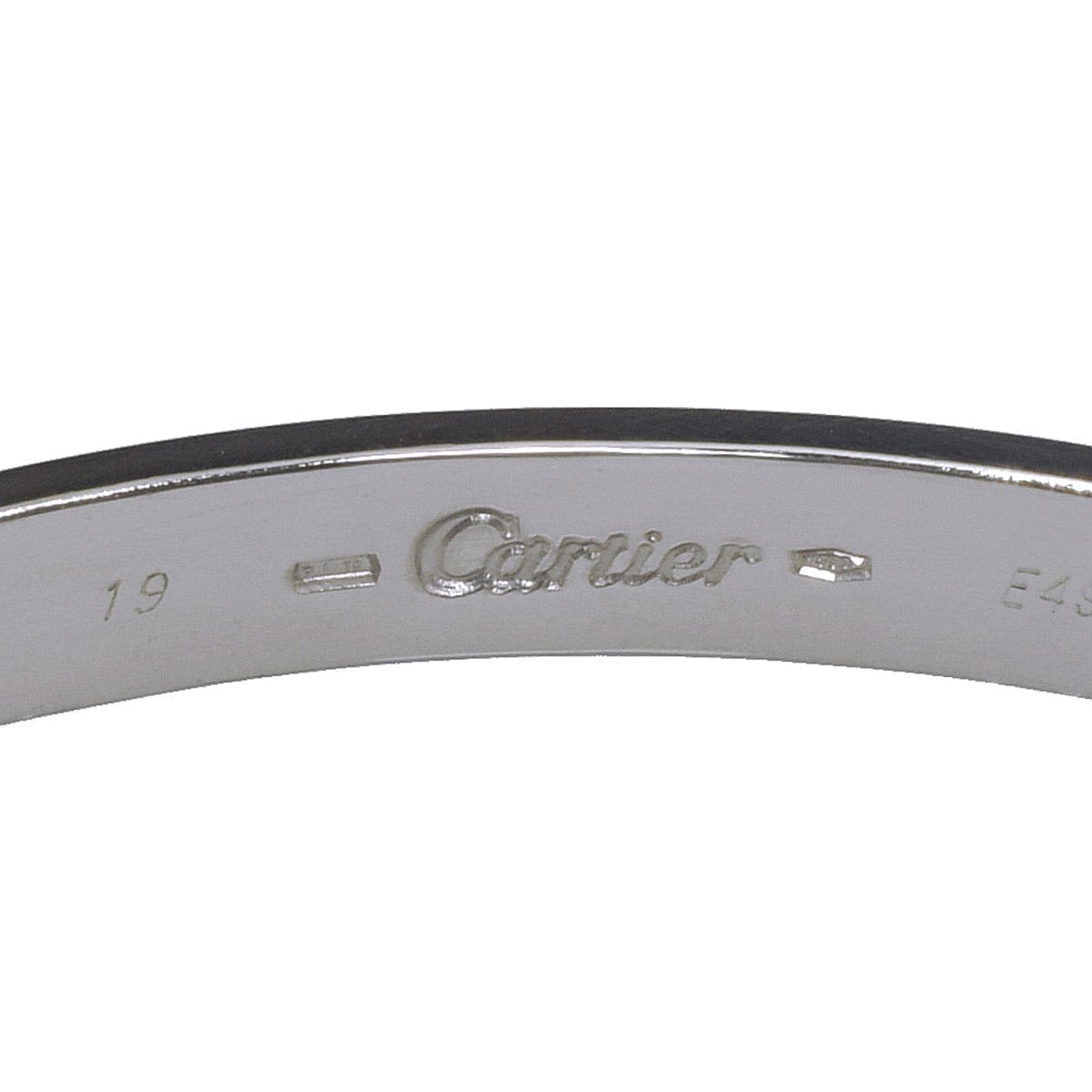 Cartier Love Bracelet 18KT White Gold Screw Motif #19