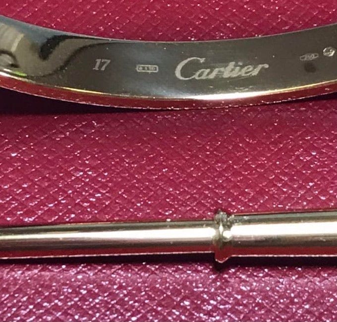 Cartier Love Bracelet 18KT Yellow Gold Size 17