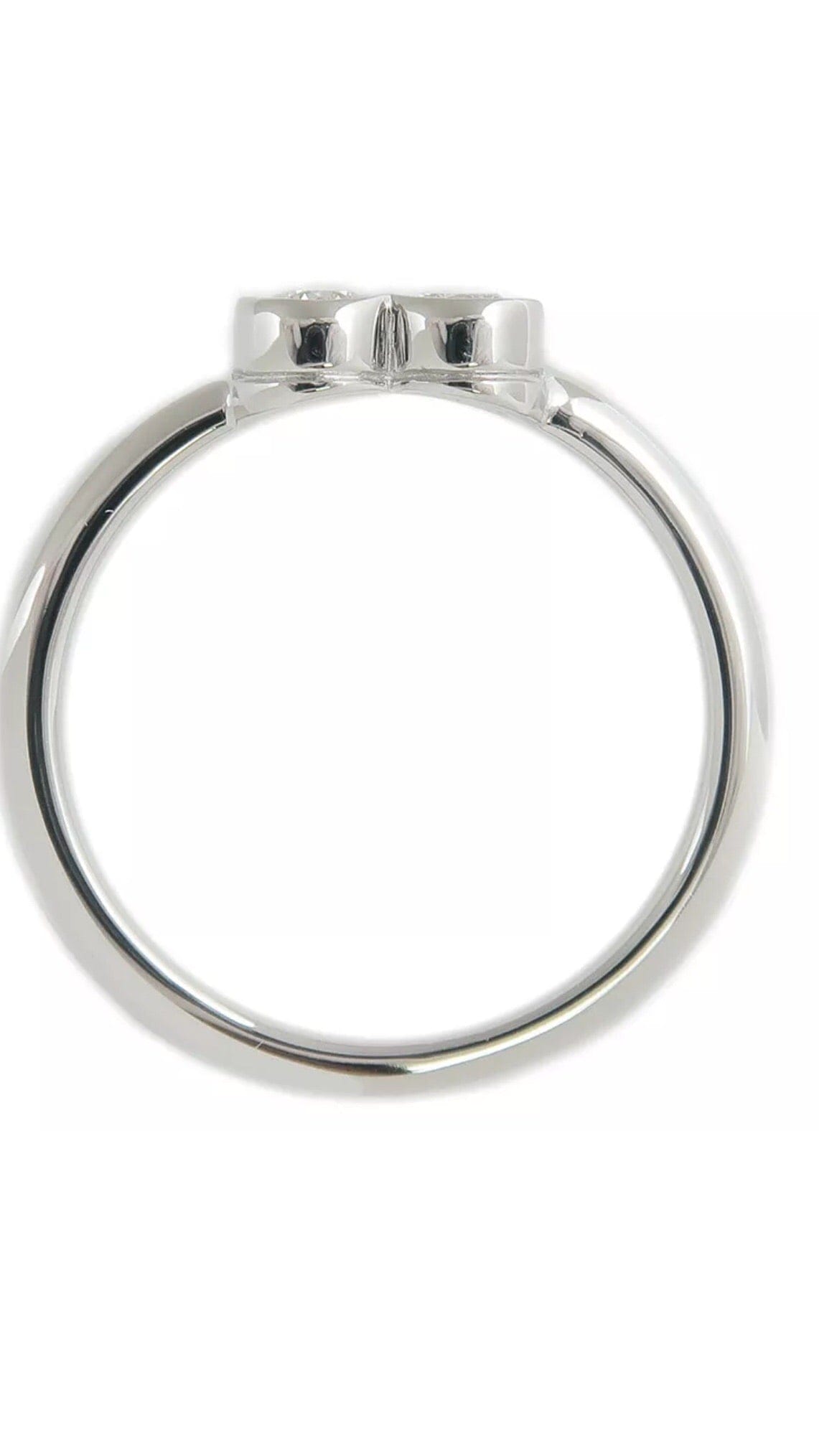 Tiffany & Co. PT950 Diamond Sentimental Heart Ring Sz 5