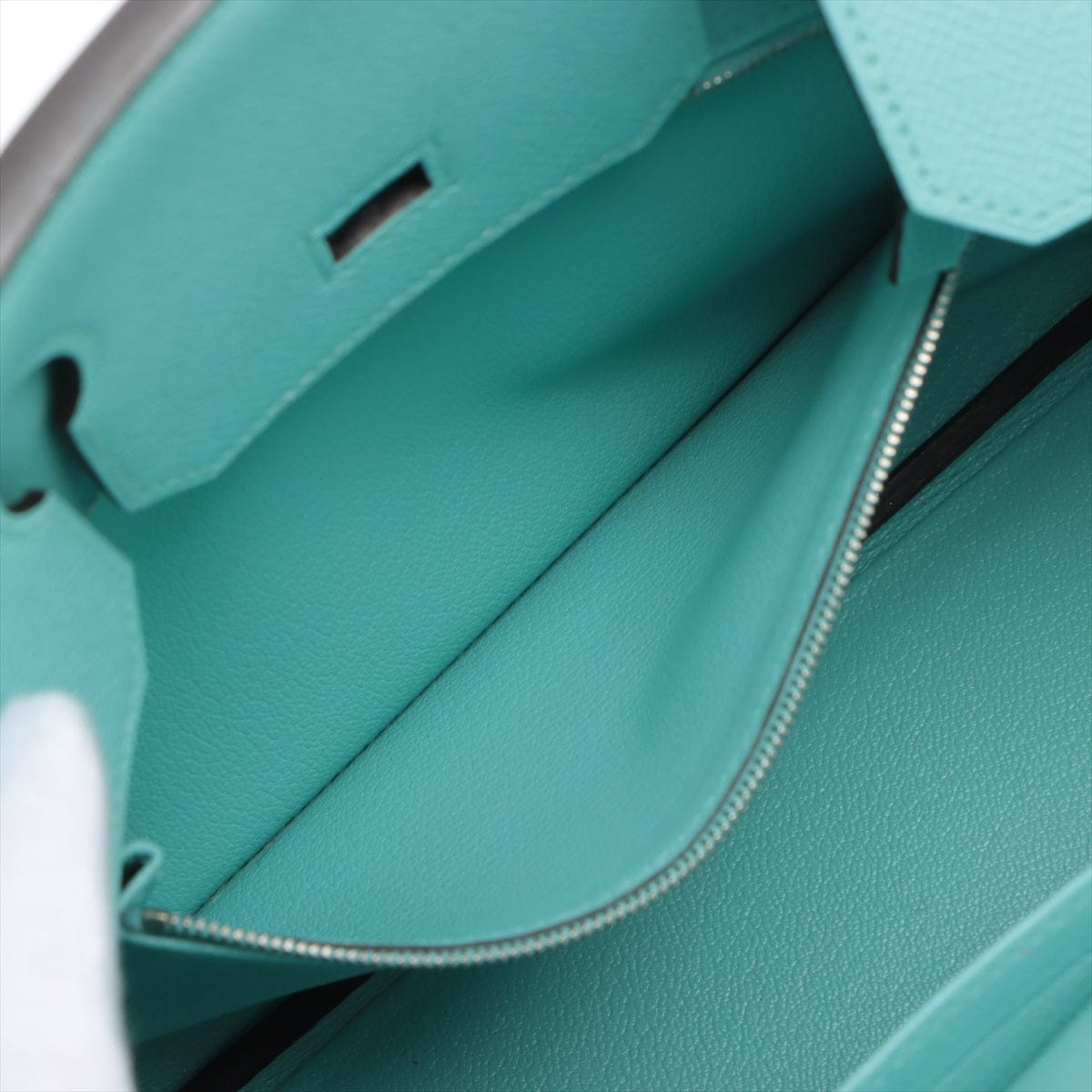 HermÃ¨s 30 Blue Atoll Veau Epsom Leather Bag Satchel