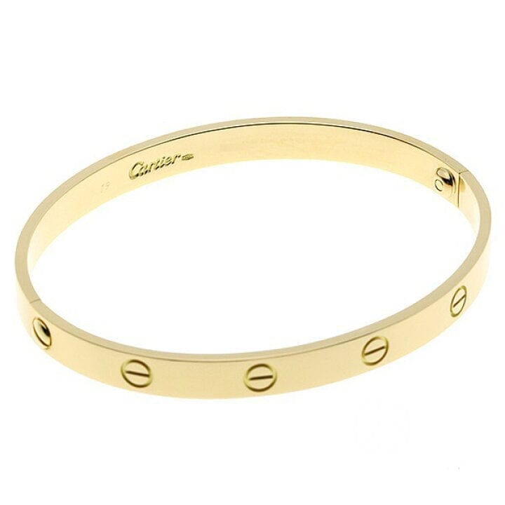 Cartier 18KT Yellow Gold Love Bracelet Size #19