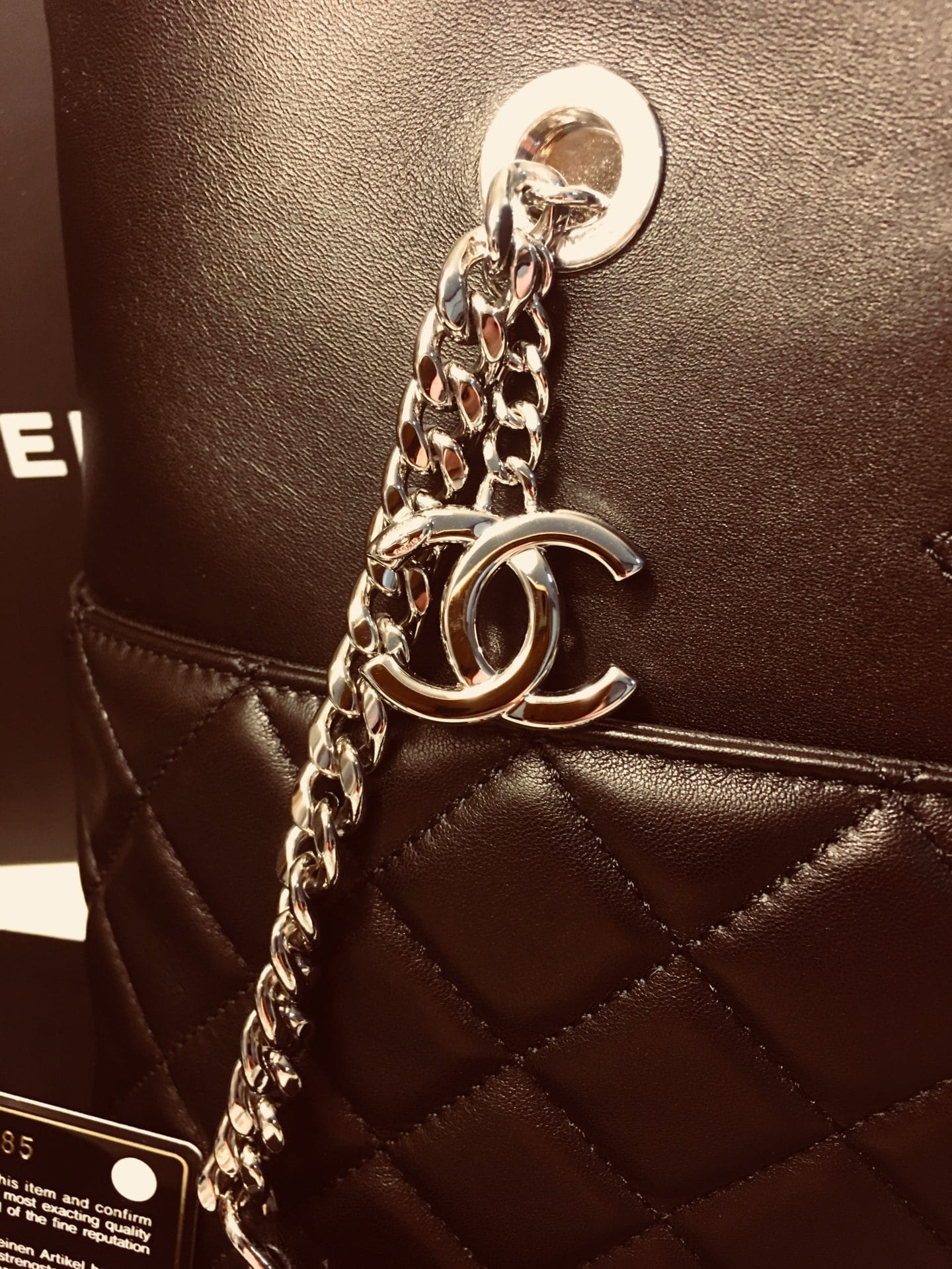CHANEL Timeless Shopper Tote Black Lambskin Matelasse Handbag